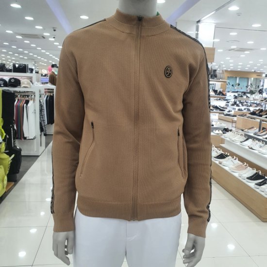 까스텔바작 로고배색 풀집업 가디건 BGCFSJ001BE