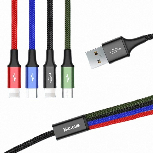 베이스어스 콰트로 4in1 멀티 충전 케이블