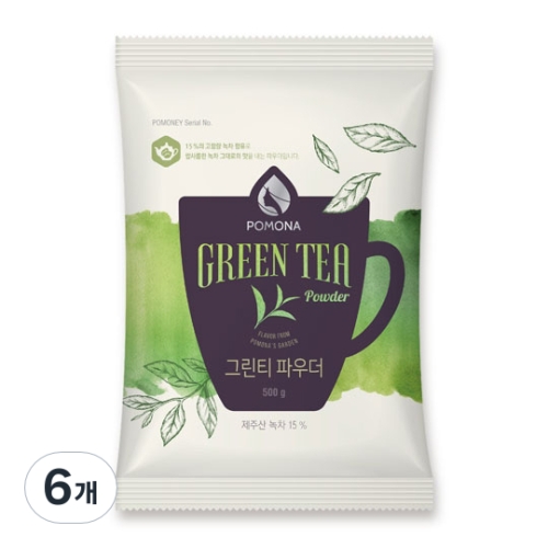 (주)카파아이엔티 포모나 그린티 파우더 500g 1개입 (6개)_이미지