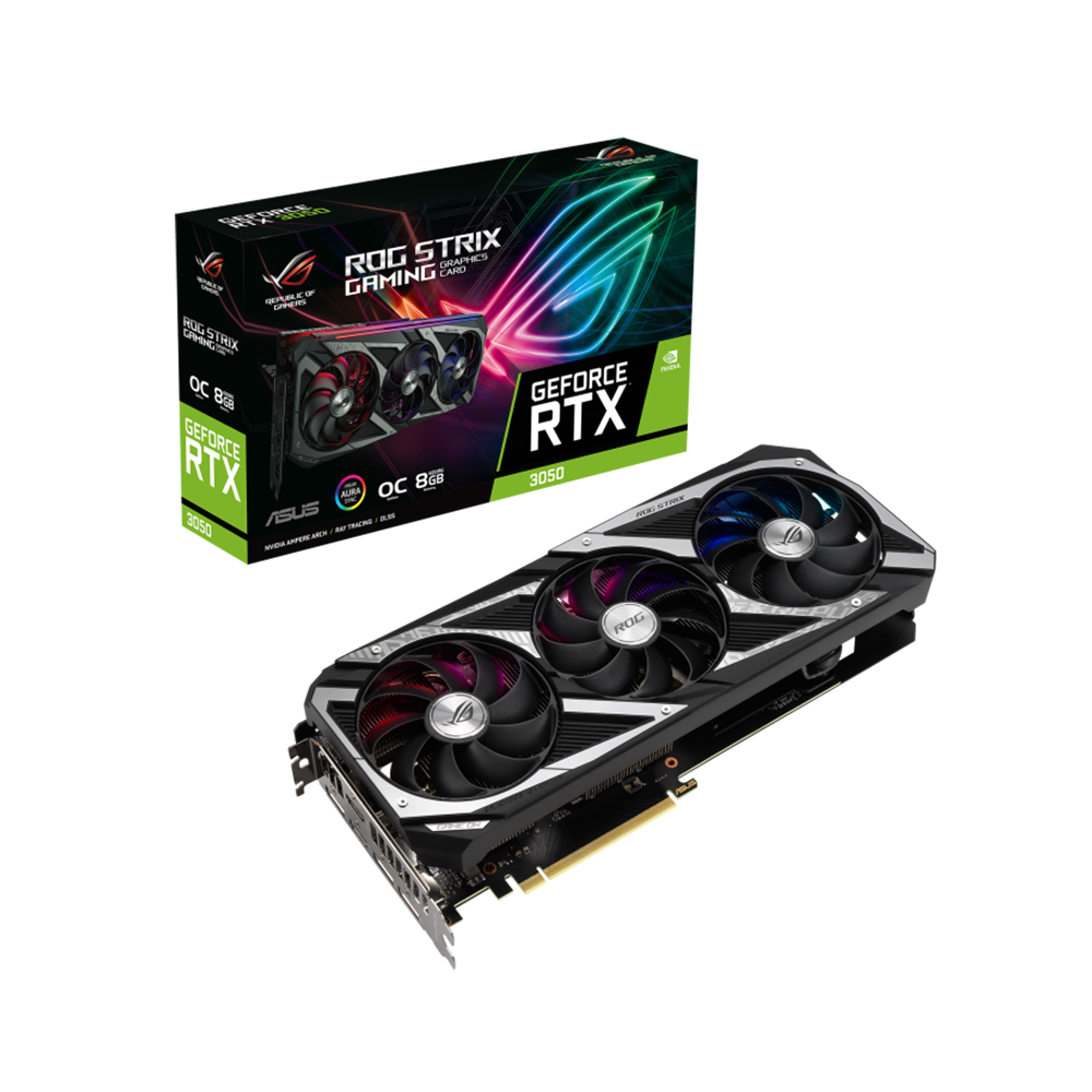 ASUS ROG STRIX ������ RTX 3050 O8G GAMING OC D6 8GB