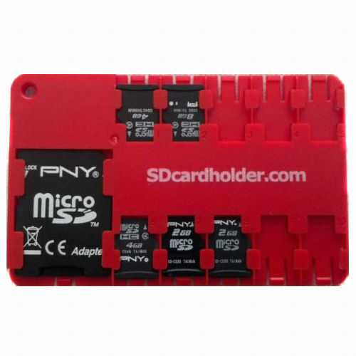 SDcardHolder MicroSD/SD ī�� Ȧ�� Red