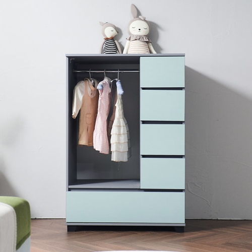 데코라인 레이온 속깊은 옷걸이 서랍장 (80cm)_이미지