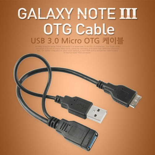 라이트컴 COMS 갤럭시노트3 OTG 케이블, USB 전원 IT572_이미지