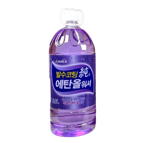 카렉스 발수코팅 순 에탄올 워셔액 3.6L