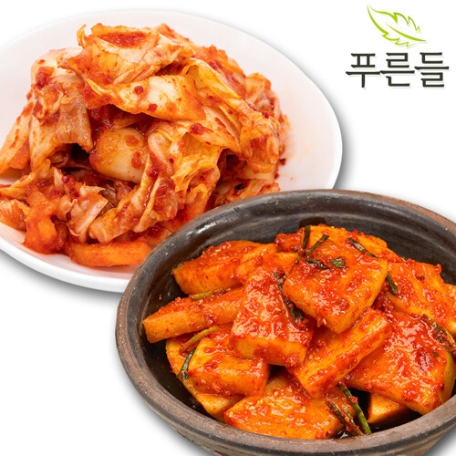 푸른들 전라남도 함평김치 맛김치 1kg + 석박지 1kg_이미지