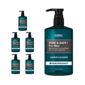 쿤달 퓨어 앤 세이프 쿨링 남성청결제 300ml (6개)_이미지