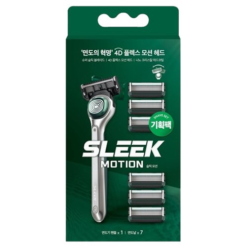 도루코 슬릭 모션 + 면도날 (면도기1개+날6개)