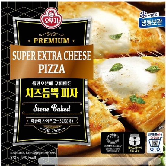 오뚜기 치즈듬뿍 피자 370g (1개)