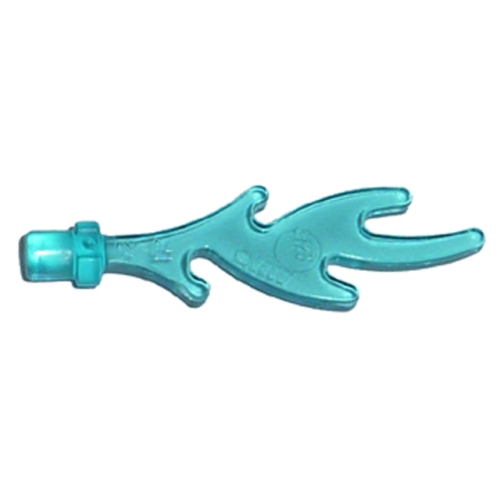 부품 기타 Trans-Light Blue Wave Rounded with Base Pins Castle Dragon Fla..