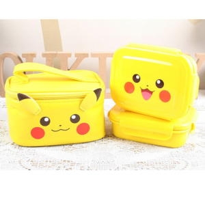 여름 포켓몬스터 입체이중락 스텐가방 2단 도시락 064761