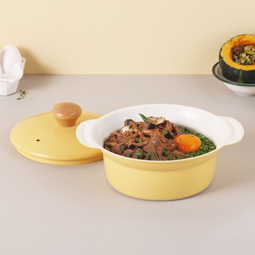 남양키친플라워 쿠킨 꼬꼬 경량 뚝배기 (16cm)_이미지