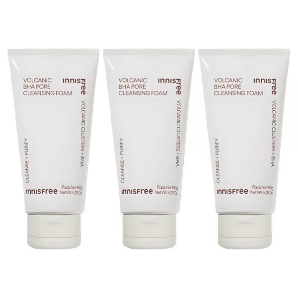 이니스프리 화산송이 모공 BHA 클렌징 폼 150g (3개)_이미지