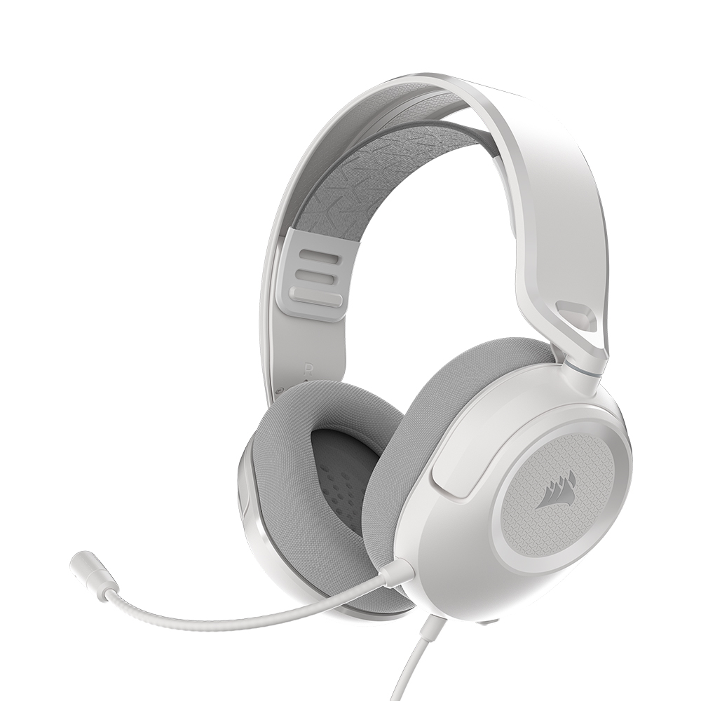 CORSAIR HS35 v3 게이밍 헤드셋 (화이트, 정품)_이미지