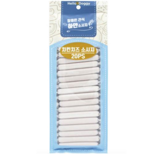 헬로도기 참좋은간식 하얀소시지 치킨치즈 20p (1개)_이미지