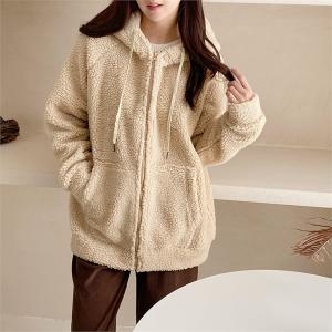 여자 후디 FUR 덤블 FW 플리스 외투 집업 7949124