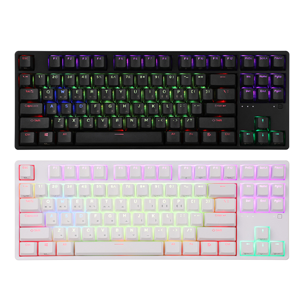 앱코 HACKER KN01 텐키리스 PBT RGB 무접점 블랙 (45g)_이미지