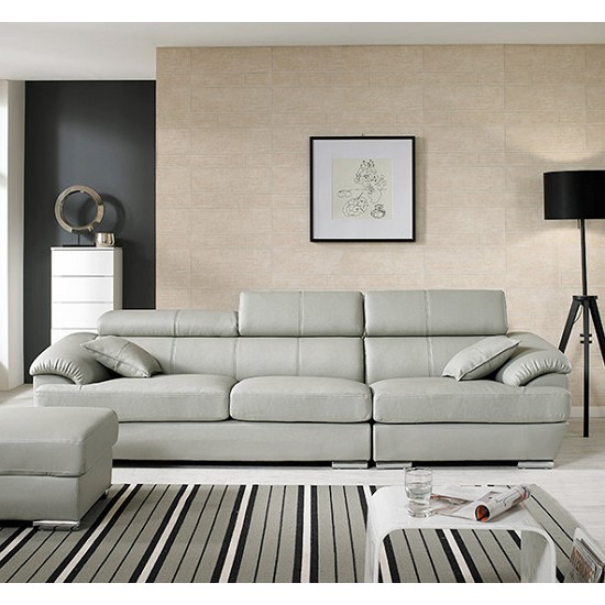 오스본가구 라티나 구스다운 가죽 소파 4인용