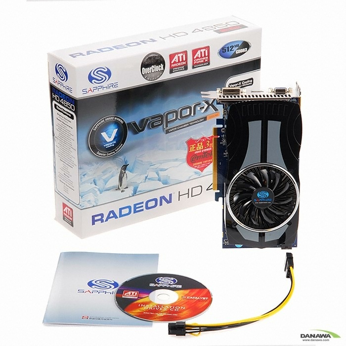SAPPHIRE 라데온 HD 4850 O.C HDMI 512MB Vapor-X_이미지