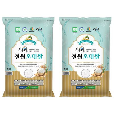 김화농협 GAP인증 두루웰 철원오대쌀 백미 (4kg,2개)_이미지