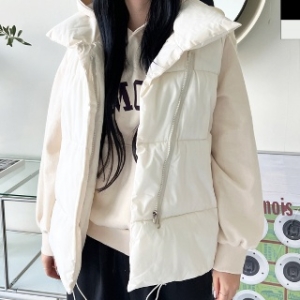 피턴진 KYI SH1117 1 여자하이넥오버핏패딩조끼