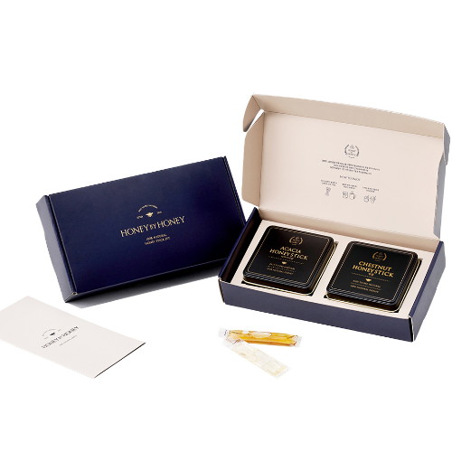 새턴주식회사 허니바이허니 허니스틱 2종 세트(아카시아꿀, 밤꿀) (1개)