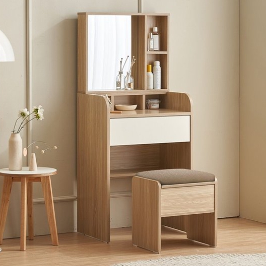 파로마 로리 프린 수납 거울 화장대 세트 600_이미지