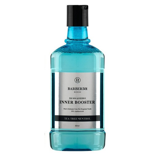 바버501 이너 부스터 남성청결제 티트리 멘톨 263ml