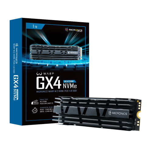 마이크로닉스 WARP GX4 히트싱크 M.2 NVMe (1TB)_이미지