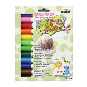 우찌다 페브릭마카 12색 /염색용마카/염색마카_이미지