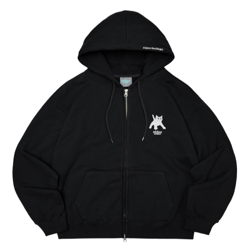 뱅뱅어패럴 뱅뱅 비디오자키 VIDEO JOCKEY 키티키티 후드 집업 블랙 VJ24D846BK 232750