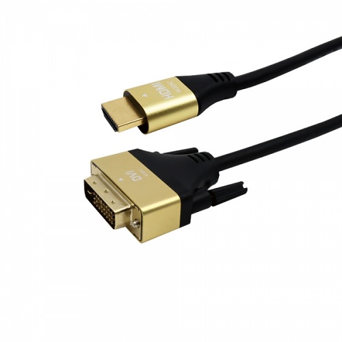 인네트워크 HDMI to DVI 골드 메탈 케이블 (IN-D2HG050, 5m)_이미지