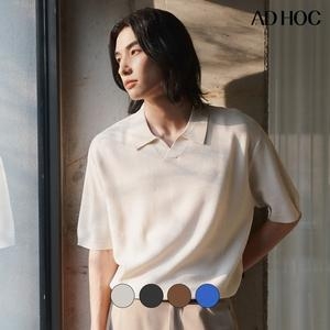 동광인터내셔날 애드혹 남성 썸머 오픈 카라 니트 HB4SKA2