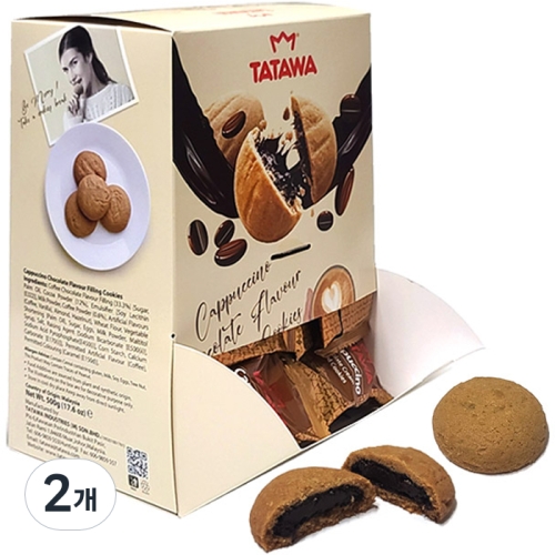 타타와 카푸치노 초콜릿 필링 쿠키 50p 2개 500g_이미지