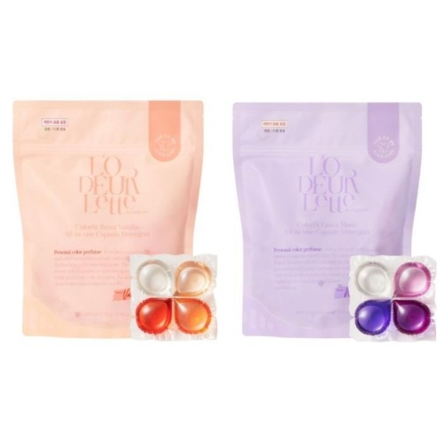 컬러핏 올인원 캡슐세제 번트 바닐라 30개입 + 그레이스 머스크 30개입