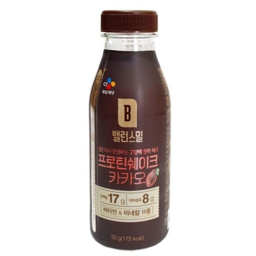 CJ제일제당 밸런스밀 프로틴쉐이크 카카오 50g (1개)
