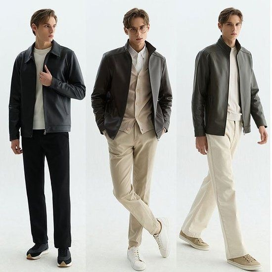 남성 비즈 양가죽 자켓 3133658