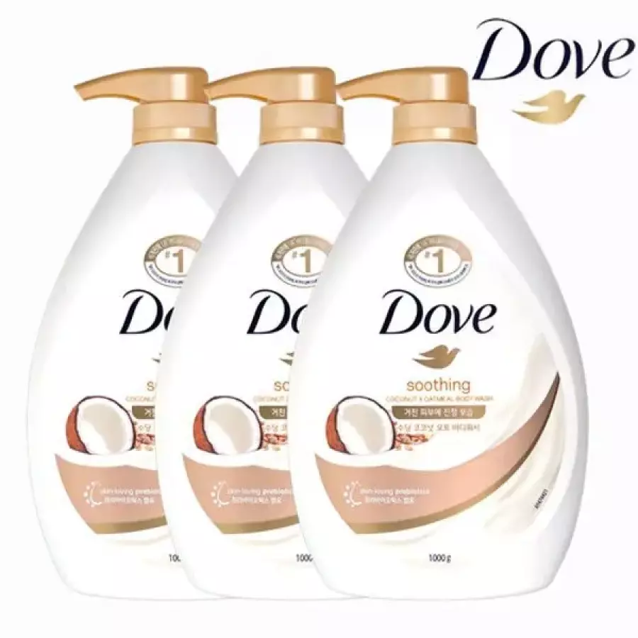 도브 수딩 코코넛 오트 바디워시 1000ml (3개)_이미지