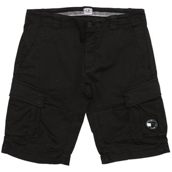 CP컴퍼니 렌즈 새틴 카고 숏팬츠 14CMBE116A 005694G (999, 블랙)_이미지