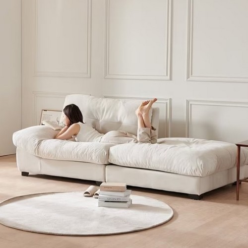 동서가구 구스 구름 모듈 코너형 패브릭 소파 1.5인용 (스툴포함)