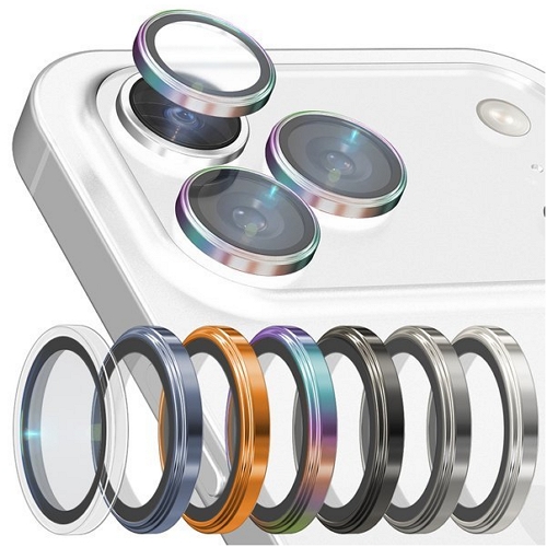 더하기 고부기 아이폰17 프로 카메라 렌즈 강화유리 메탈링 싱글타입 보호필름 (렌즈 2매)_이미지