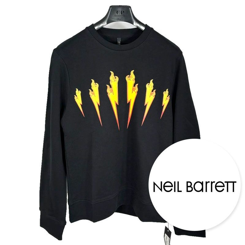 닐바렛 국내 PBJS445A L514S 1004 남성 맨투맨 스웨트 티셔츠 블랙 NEIL BARRETT_이미지