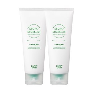해피바스 마이크로 미셀라 솝베리 모이스처 버블폼 150g (2개)_이미지