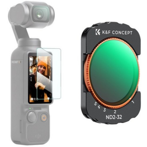 K&F Concept DJI 오즈모 포켓3용 ND2-32 마그네틱 필터