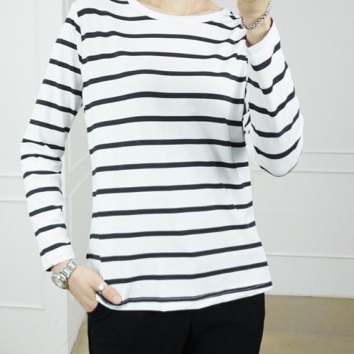 라운드티셔츠 오버핏 여성의류 긴팔 루즈핏 WE84C81