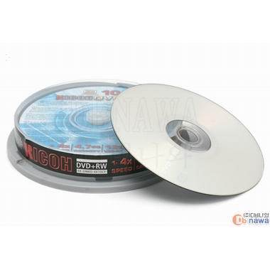 RICOH DVD+RW 4.7GB 4x 케익 10장