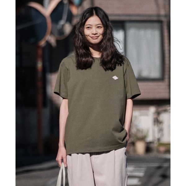 더리스 디엠스 젠 _레터링 프린팅 반팔 티셔츠_카키 오버핏 _LTSWB03CSK_이미지