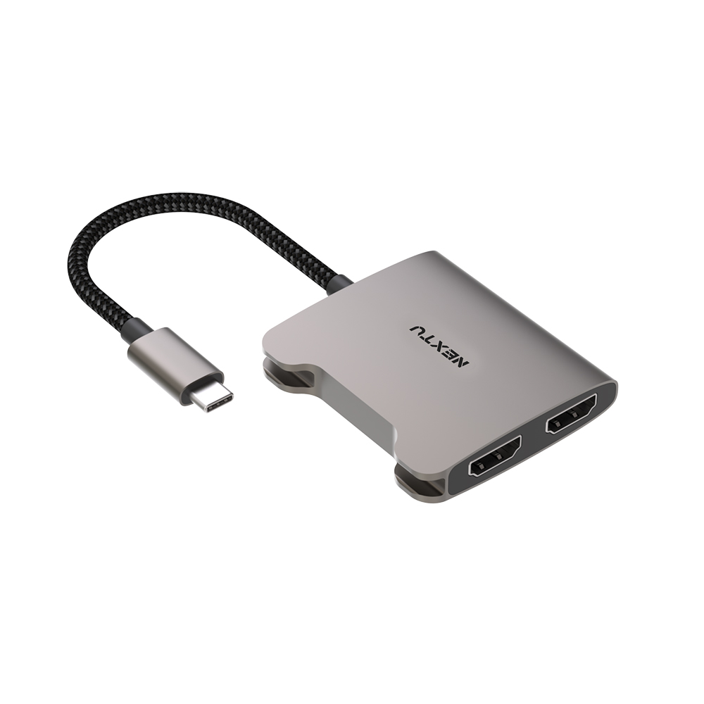 이지넷유비쿼터스 NEXTU NEXT-2271TCH-4K Type C to 듀얼 HDMI 변환 컨버터_이미지