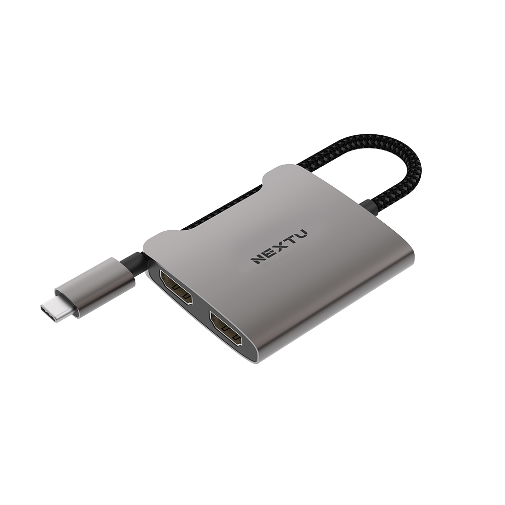 이지넷유비쿼터스 NEXTU NEXT-2271TCH-4K Type C to 듀얼 HDMI 변환 컨버터_이미지