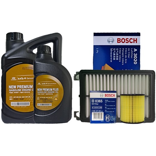 뉴 프리미엄 플러스 0W20 5L + 순정필터 기아 K5 DL3 2.0 LPG