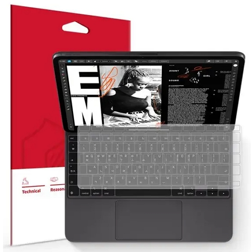 스코코 iPad Pro 13 M5 매직키보드 키스킨+팜레스트 필름 (영어 매직키보드용)_이미지